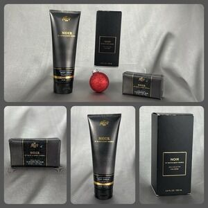3Pc Mens Gift Set Bath & Body Works NOIR - Cologne, Cream, & Soap Bar Holiday 25